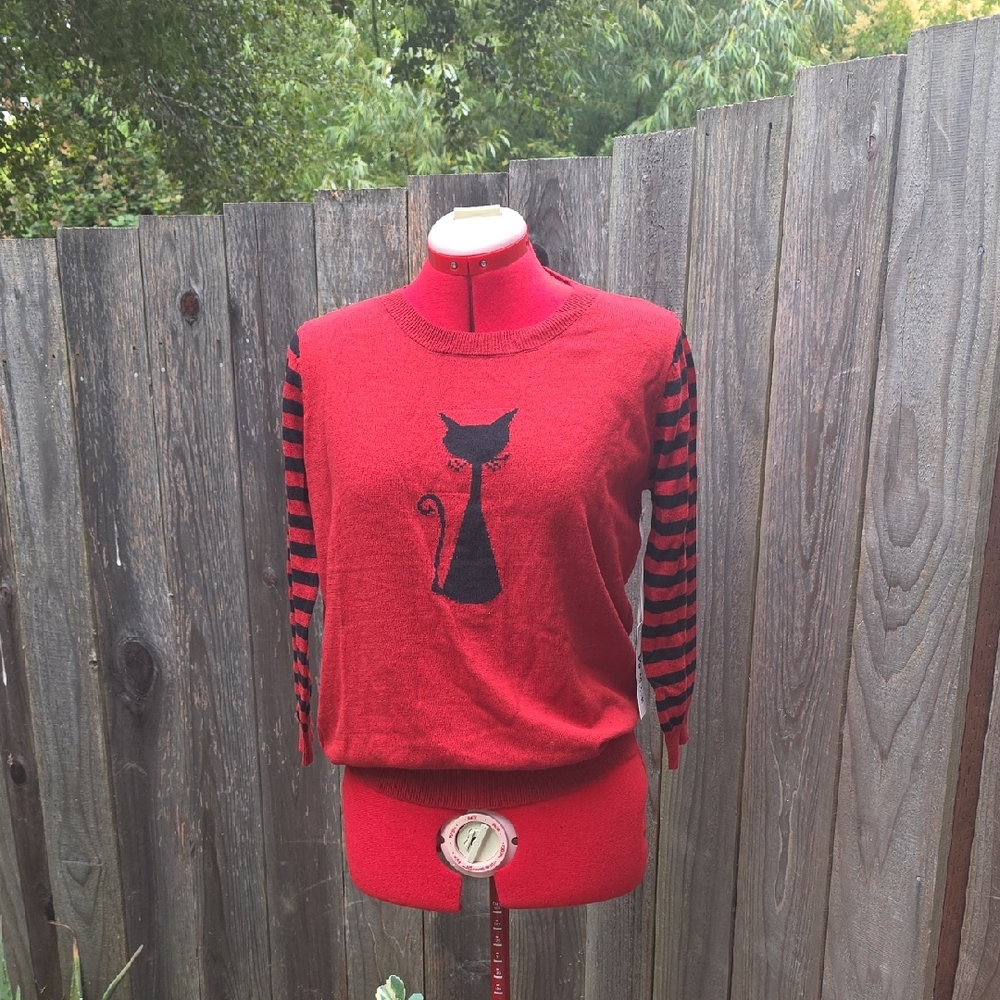 Red Cat Design Sweater